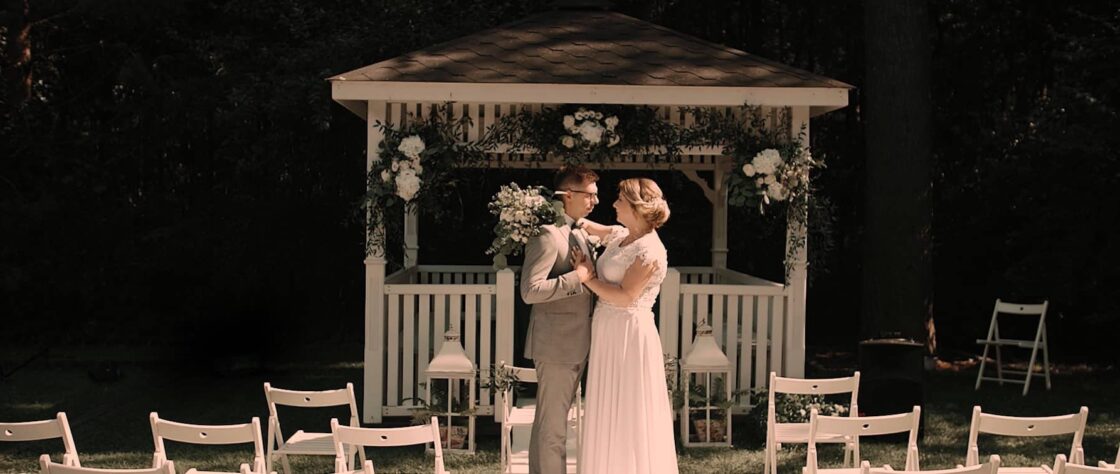 Plenerowy ślub cywilny na Śląsku z Sylwią i Łukaszem | Kamerzysta ślubny